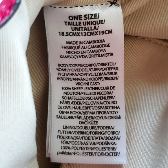 RALPH LAUREN Emmy Medium Nappa Leather Pink Bucket Crossbody - Picture 11 of 16